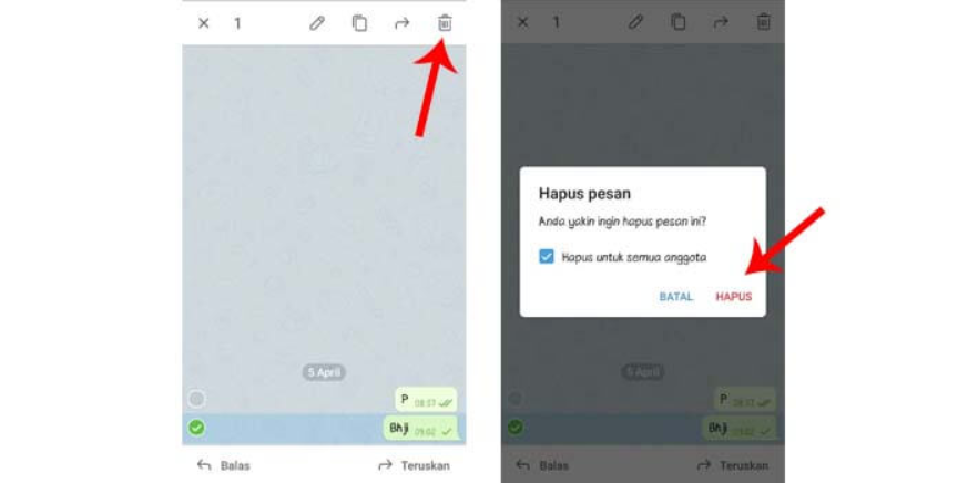 Cara Menghapus Chat di Telegram August 2021