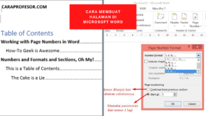 Cara Memberikan Halaman pada Microsoft Word