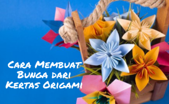 cara membuat bunga dari origami