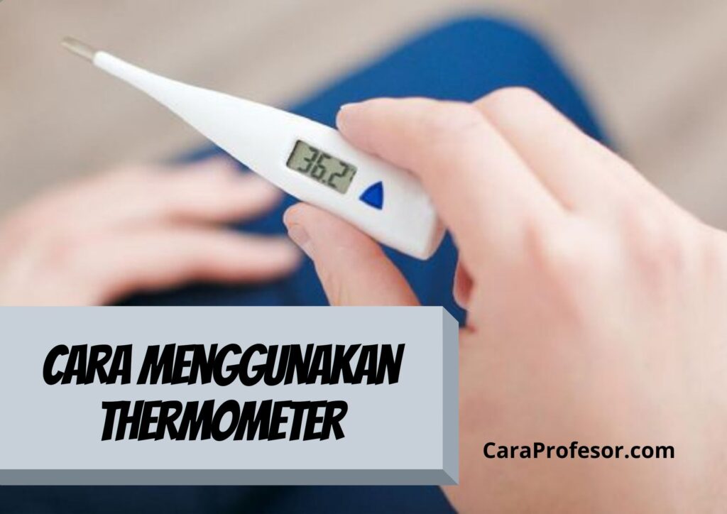 cara menggunakan thermometer
