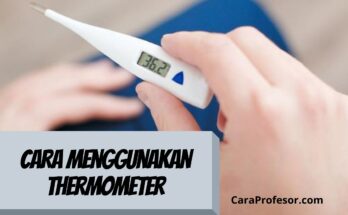 cara menggunakan thermometer