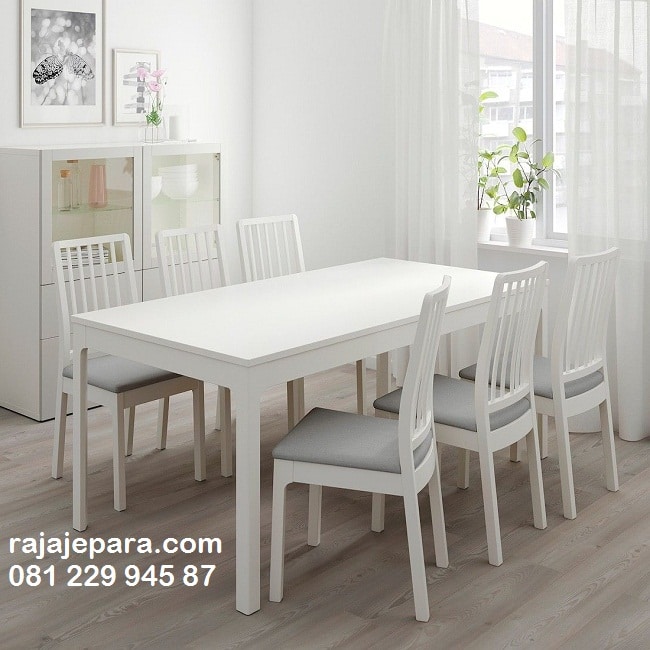 gambar meja makan minimalis 6 kursi modern